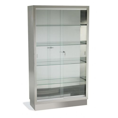 Instrument cabinet - M6010 - Mobiclinic - hospital / with shelf / stainless steel