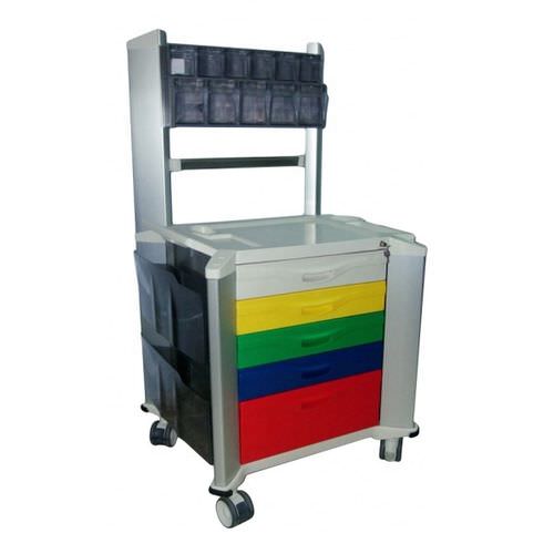 Medical trolley - JQ760-4 - Mobiclinic - medication / medicine distribution / waste