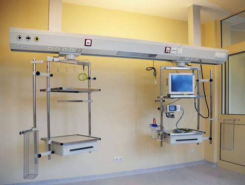 Ceiling-mounted supply beam system - moduflex 2500 - modul technik - intensive care / modular