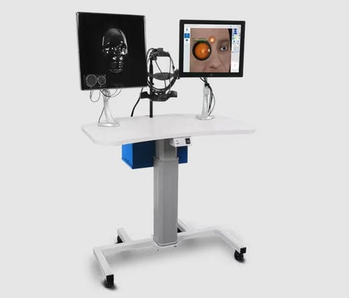 Training simulator - Eyesi  - Haag-Streit Surgical - for ophthalmoscopy / workstation / augmented reality