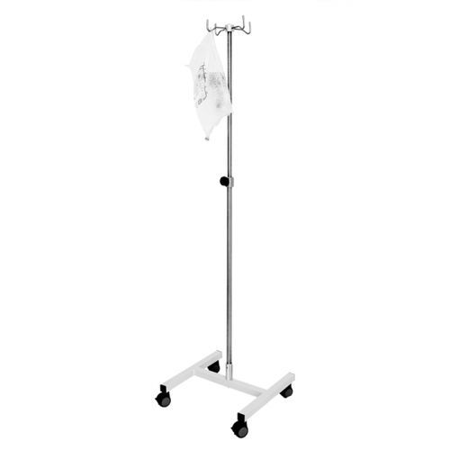 IV pole on casters - 302320 - MTH Medical GmbH - 4-hook / telescopic / height-adjustable