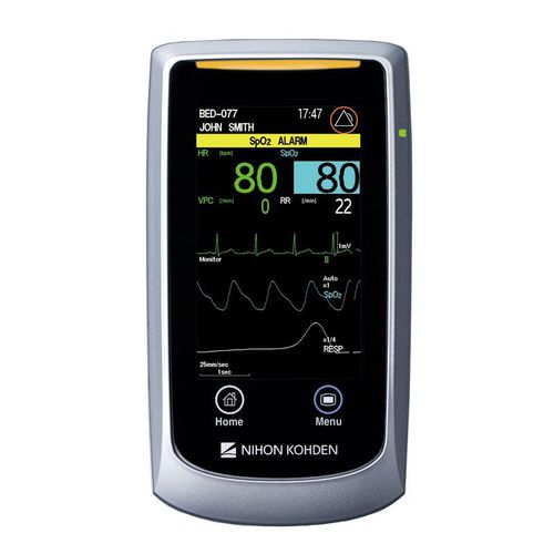 Bedside vital signs monitor - Life Scope G3 - Nihon Kohden Europe - wearable / hand-held / ECG