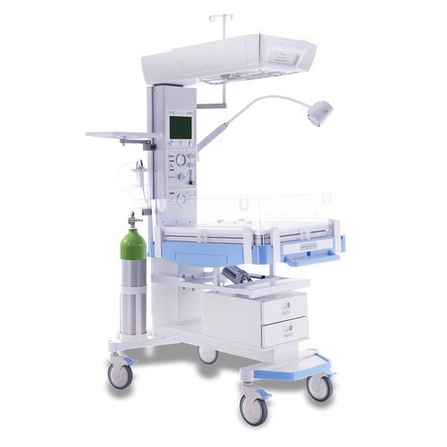 Infant radiant warmer with ventilator - HKN-500 series - Ningbo David Medical Device - with scale / with storage compartment / with touchscreen
