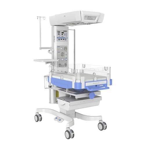 Infant radiant warmer with ventilator - HKN-93C - Ningbo David Medical Device - with storage compartment / with phototherapy lamp / with oxygen cylinder