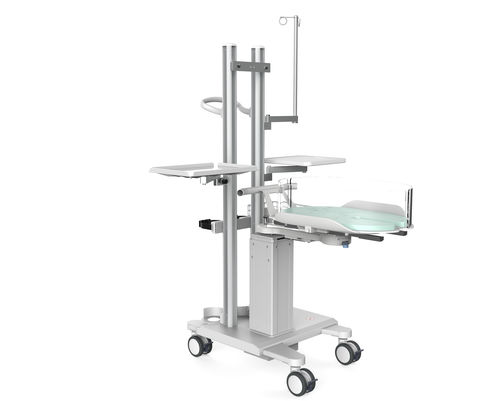 Pediatric hospital bassinet - YC-300 - Ningbo David Medical Device - height-adjustable / on casters / with side rails