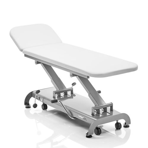 Hydraulic examination table - S - Novak M - height-adjustable / on casters / 2-section