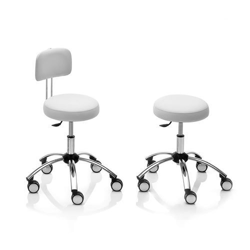 Healthcare facility stool - SZ-K - Novak M - height-adjustable / rotating / on casters
