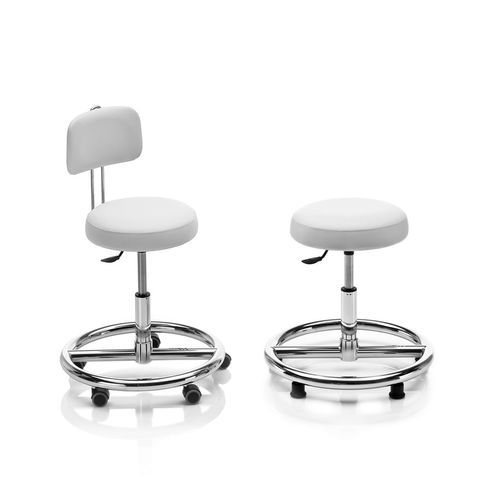 Healthcare facility stool - SO-K - Novak M - height-adjustable / swivel / on casters