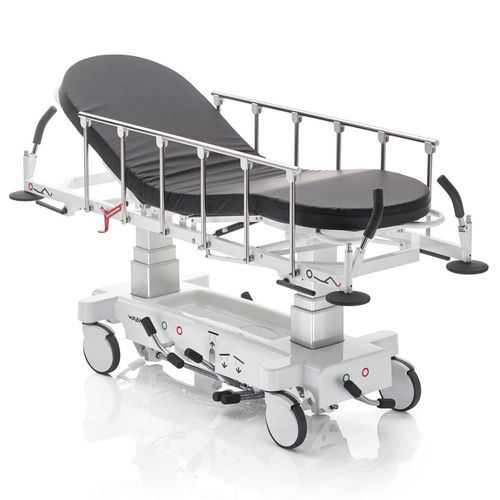 Transport stretcher trolley - X2  - Novak M - emergency / hydraulic / height-adjustable