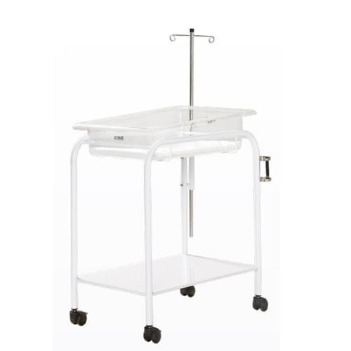 Hospital bassinet on casters - Olidef Medical - Trendelenburg / with IV pole / transparent