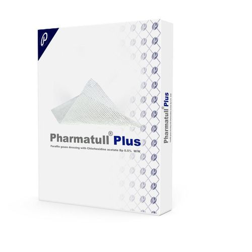 Cotton gauze piece - Pharmatull Plus&reg; - Pharmaplast - non-adherent / antimicrobial