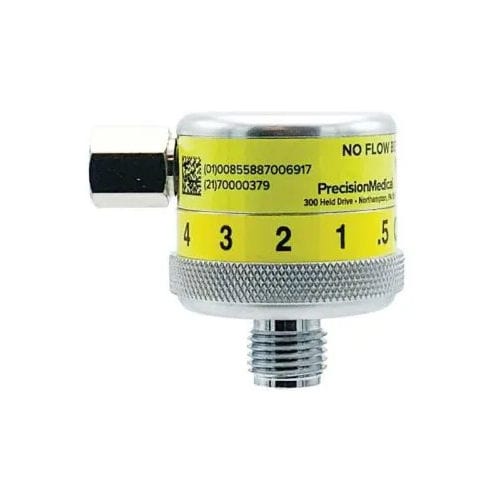 Pitot tube flow meter - Dial - Precision Medical - oxygen / air / for hospitals