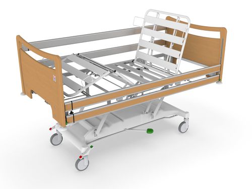 Nursing home bed - DOMEO H - PROMA REHA - mechanical / hydraulic / height-adjustable
