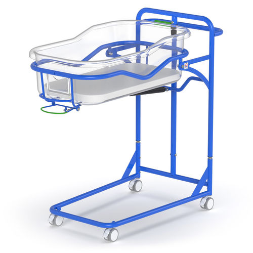 Height-adjustable hospital bassinet - BABY - PROMA REHA - Trendelenburg / reverse Trendelenburg / on casters