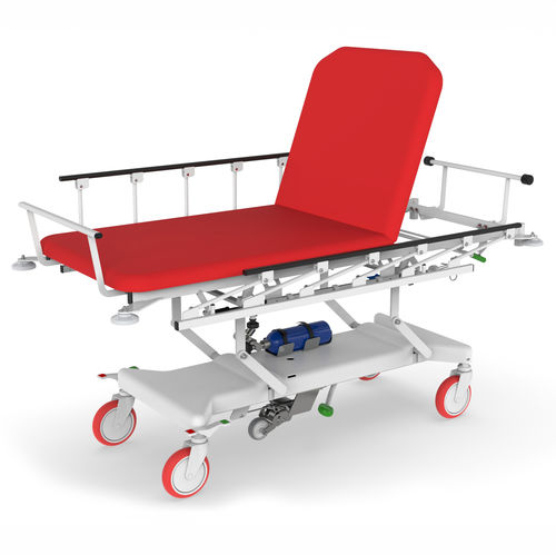 Transport stretcher trolley - TAURUS - PROMA REHA - emergency / pneumatic / height-adjustable