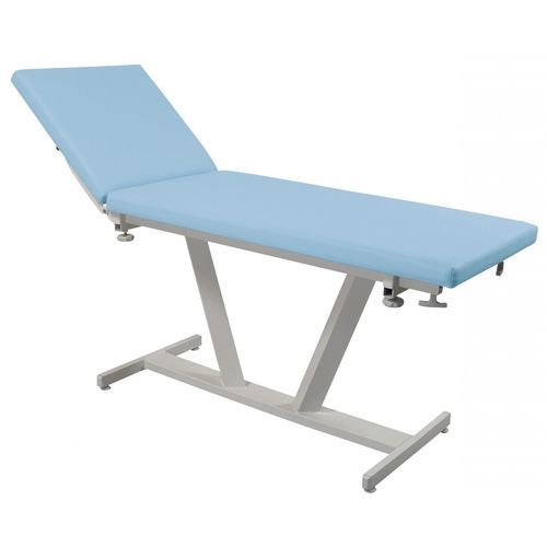 Manual examination table - FIDJI - Promotal - fixed-height / with adjustable backrest / 2 sections