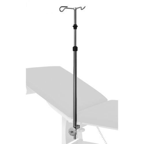 Rail-mounted IV pole - 2985-01 - Promotal - 2-hook / telescopic