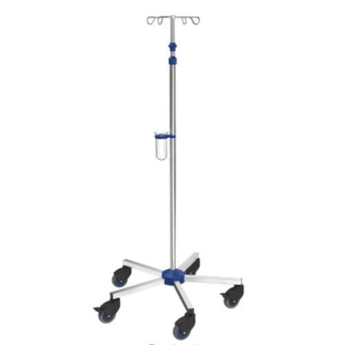 IV pole on casters - I-N42212 - provita medical - 4-hook / for beds / height-adjustable