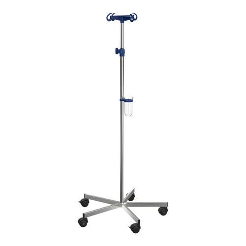 IV stand on casters - I-M11121 - provita medical - 4-hook / stainless steel / non-magnetic