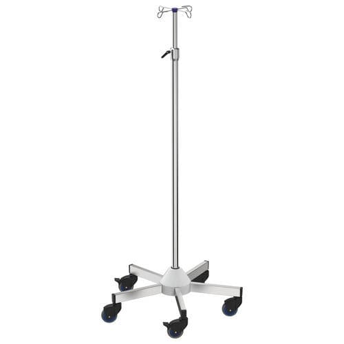 IV pole on casters - I-D02123 - provita medical - 4-hook / for syringe pumps / telescopic