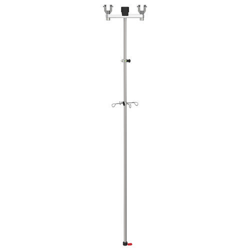 Railmounted IV pole I2052312 provita medical ceilingmounted / 4hook / stainless steel