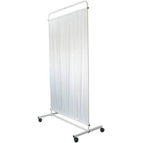 Hospital screen on casters - S888000A - provita medical - 1-panel / hospital room / with curtain