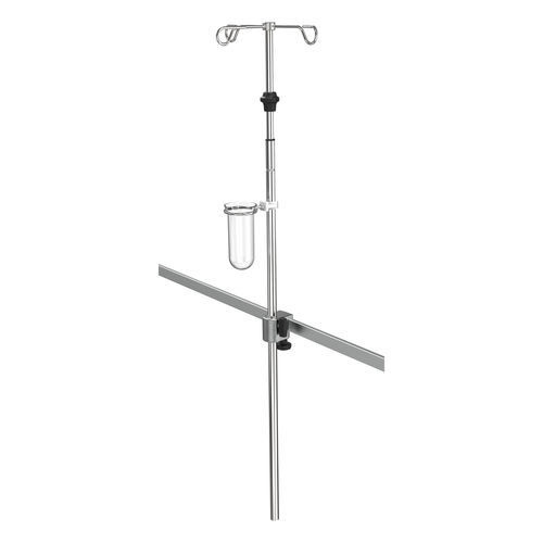 Wall-mounted IV pole - I1000502 - provita medical - rail-mounted / 3 ...