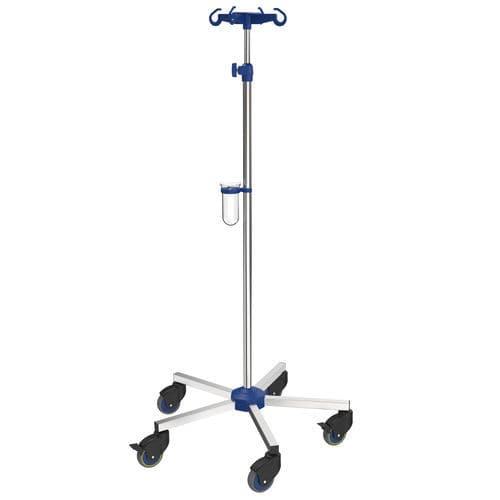 IV pole on casters - I-N42221 - provita medical - 4-hook / for beds / height-adjustable