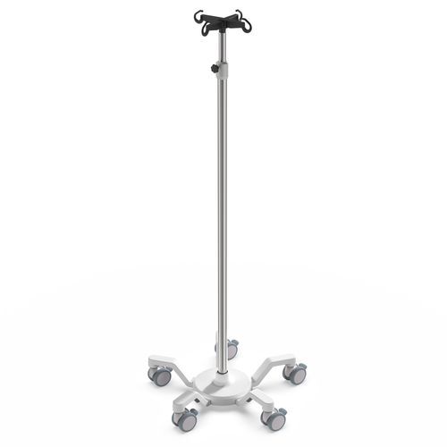 IV pole on casters - I-M31121 - provita medical - 4-hook / stainless steel / aluminum