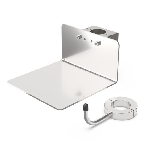 Transport shelf - Z-DOCK86 - provita medical - stainless steel / aluminum / pole-mounted