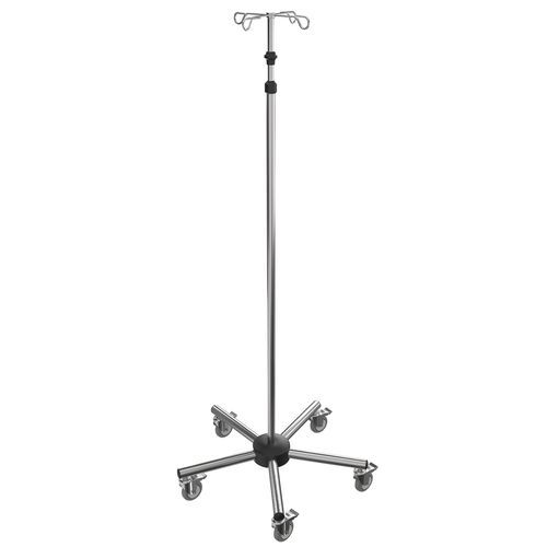 IV pole on casters - I-PRE011 - provita medical - 4-hook / intensive care / height-adjustable
