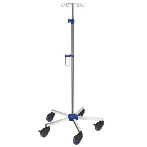 IV pole on casters - I-N12122 - provita medical - 4-hook / stainless steel / for beds
