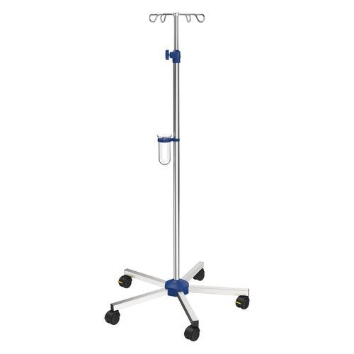 IV pole on casters - I-N11222 - provita medical - 4-hook / stainless steel / for beds