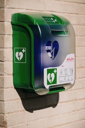 Defibrillator cabinet -  AIVIA V3 - Pyrescom - security / warming / humidity