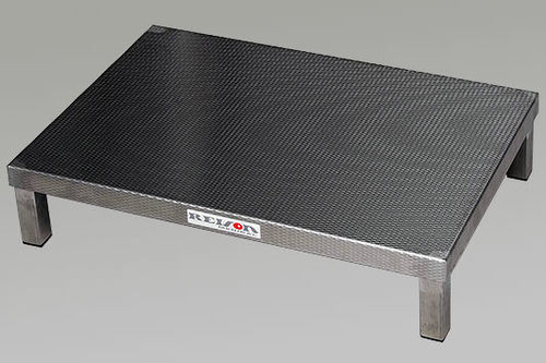 1-step step stool - 10-001 - Reison Medical - stainless steel / surgical / non-slip