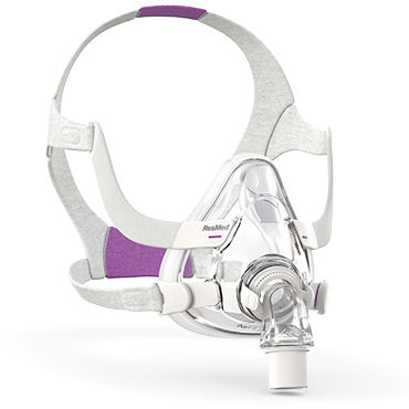 CPAP artificial ventilation mask - AirFit™ F20 for Her - ResMed Europe - silicone / transparent / adjustable