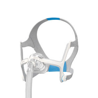 Nasal artificial ventilation mask - AirTouch™ N20 - ResMed Europe - CPAP / silicone / adjustable