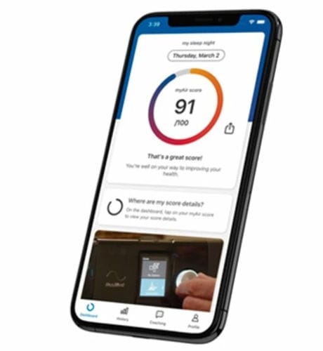 Medical mobile application - myAir™ - ResMed Europe - CPAP / management / treatment