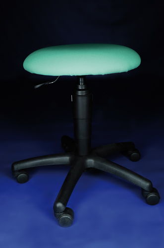 Healthcare facility stool - Z 02 01 - RQL - GOLEM tables - swivel / on casters / with backrest