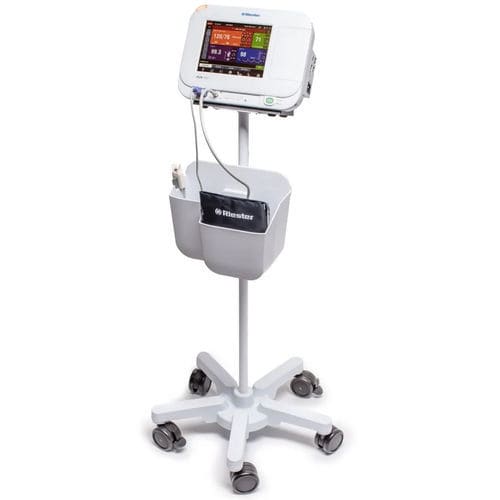Trolley-mounted patient monitor - RVS-100 - Rudolf Riester  - modular / SpO2 / NIBP