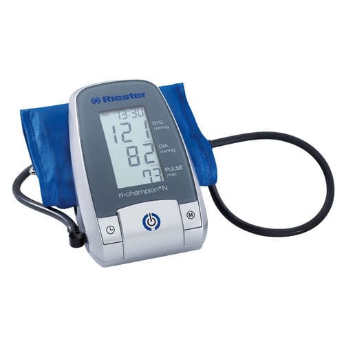 Automatic blood pressure monitor - ri-champion® N - Rudolf Riester  - with rechargeable battery / with adult cuff / 1x99