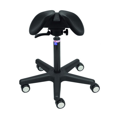 Doctor's office stool - LIGHT SWING - Salli Systems - height-adjustable / on casters / saddle seat