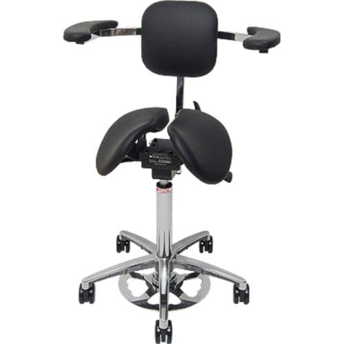 Dental stool - EXPERT - Salli Systems - doctor's office / height-adjustable / with armrests