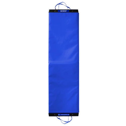Patient transfer board - BLUE LONG WIDE - Samarit Medical - with low-friction surface / lightweight / with handle