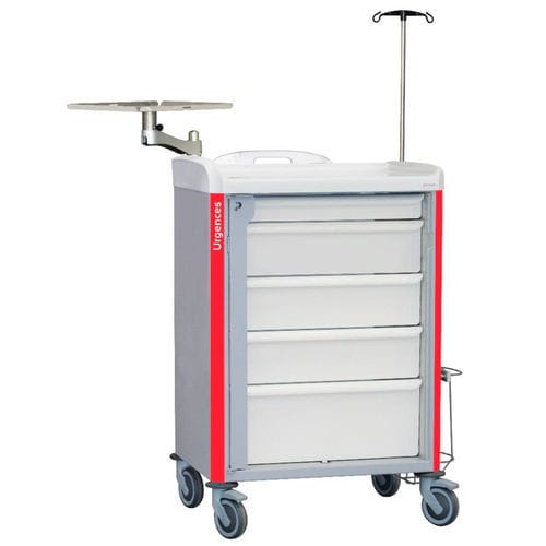 Emergency trolley - 8Y164H100P4.U2 - Samarit Medical - medical / hospital / for general purposes