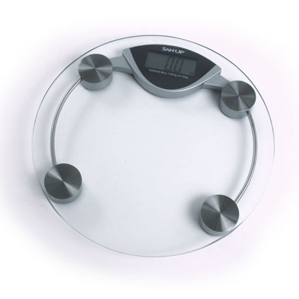 Electronic patient weighing scale - 1818 - SAN UP - home / platform / with LCD display