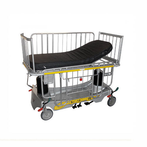 Transport stretcher trolley - PS410 - Savion Industries - emergency / hydraulic / height-adjustable
