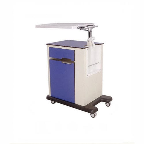 Bedside table on casters - BSC 111B - Savion Industries - with wardrobe / with integrated over-bed table