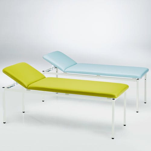 Manual examination table - 211.1180.0 - SCHMITZ medical GmbH - fixed-height / with adjustable backrest / 2-section
