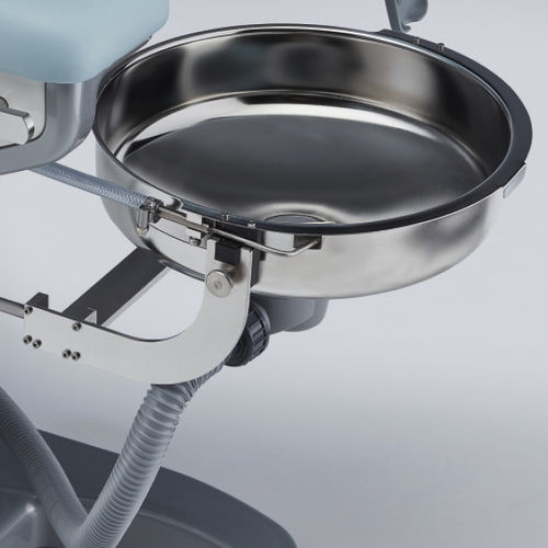 Examination chair-mounted surgical basin stand - 101.0658.1 - SCHMITZ medical GmbH - stainless steel